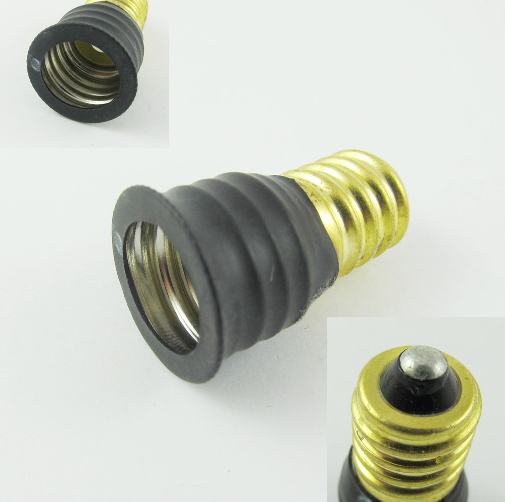 E14 to E17 Candelabra Base Socket LED Light Bulb Lamp Adapter Converter Holder