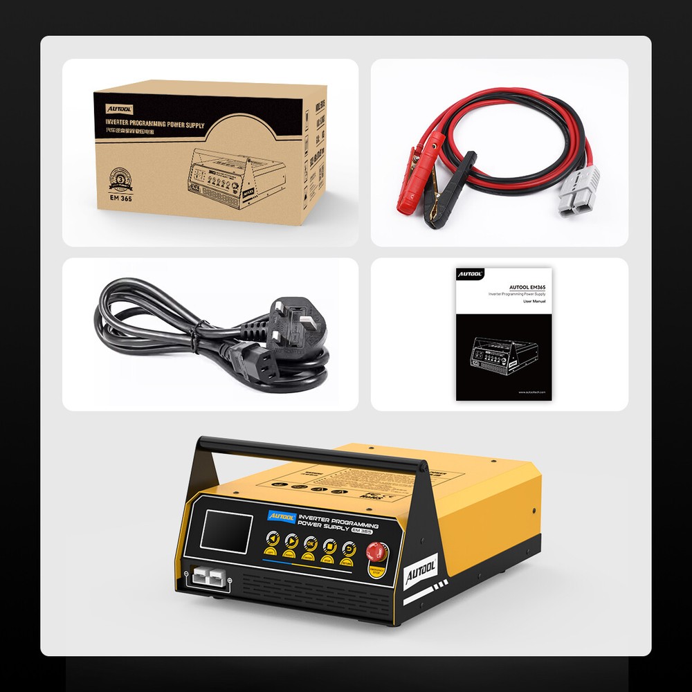 AUTOOL ECU Reprogramming Power Supply Stabilizer Battery Jump Starter w/ Cart