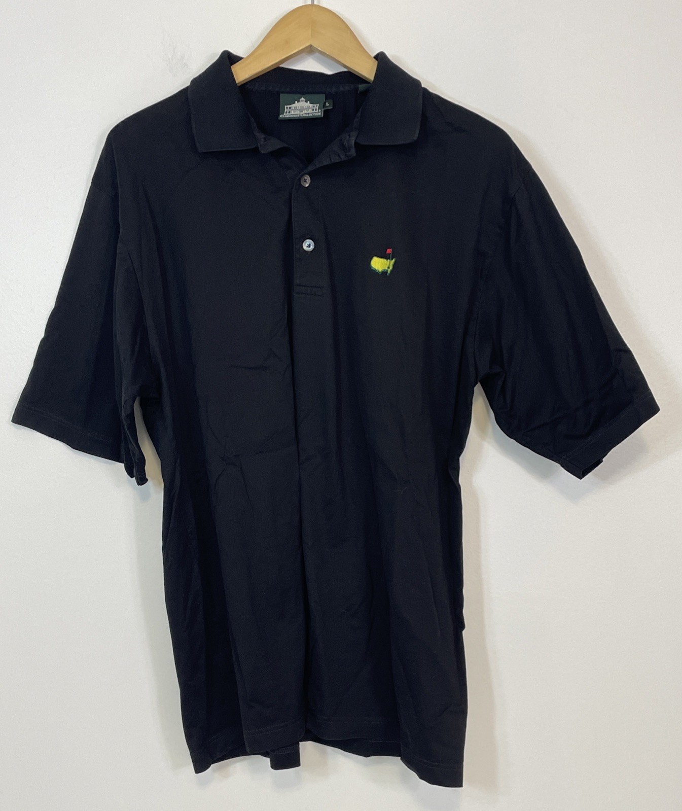 Clubhouse Collection Masters Golf Black Polo Shirt Men's L