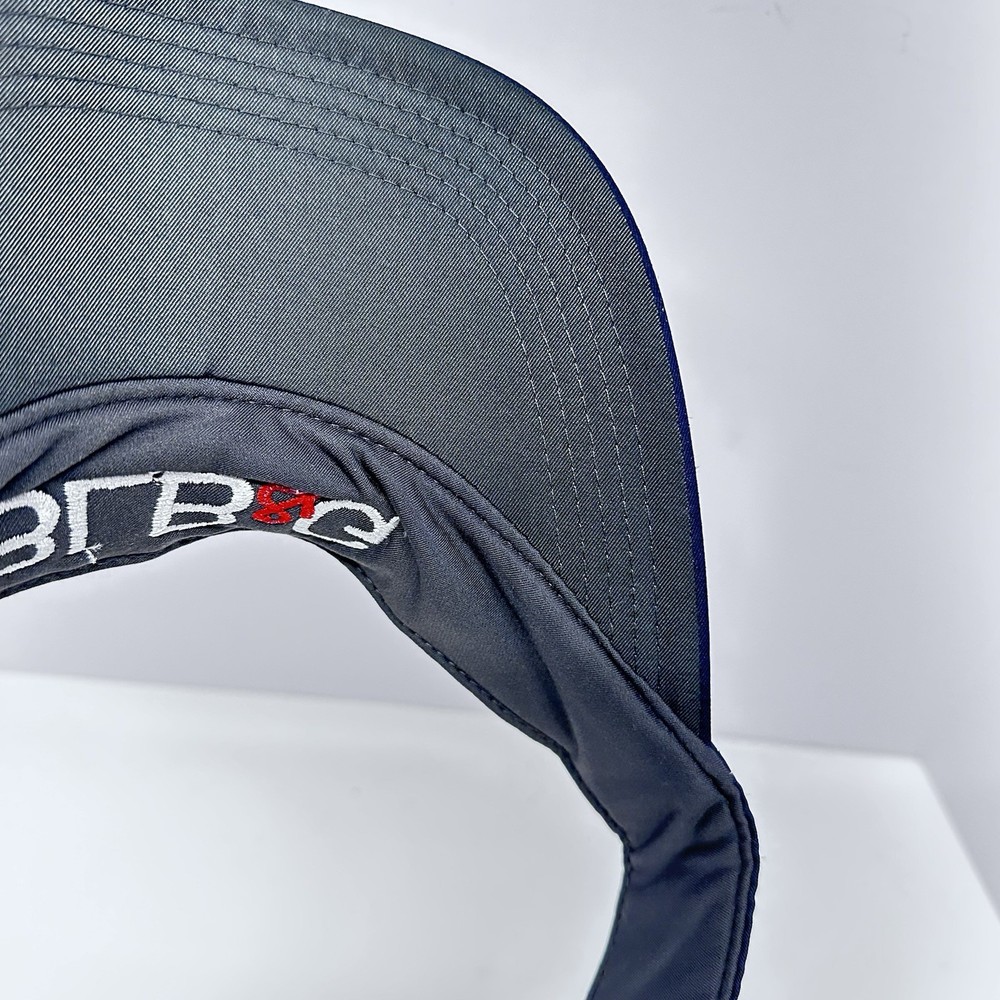 Nike Golf Visor Hat BLB&G Logo Adjustable Golfing Dri-Fit Navy Blue Hook Loop