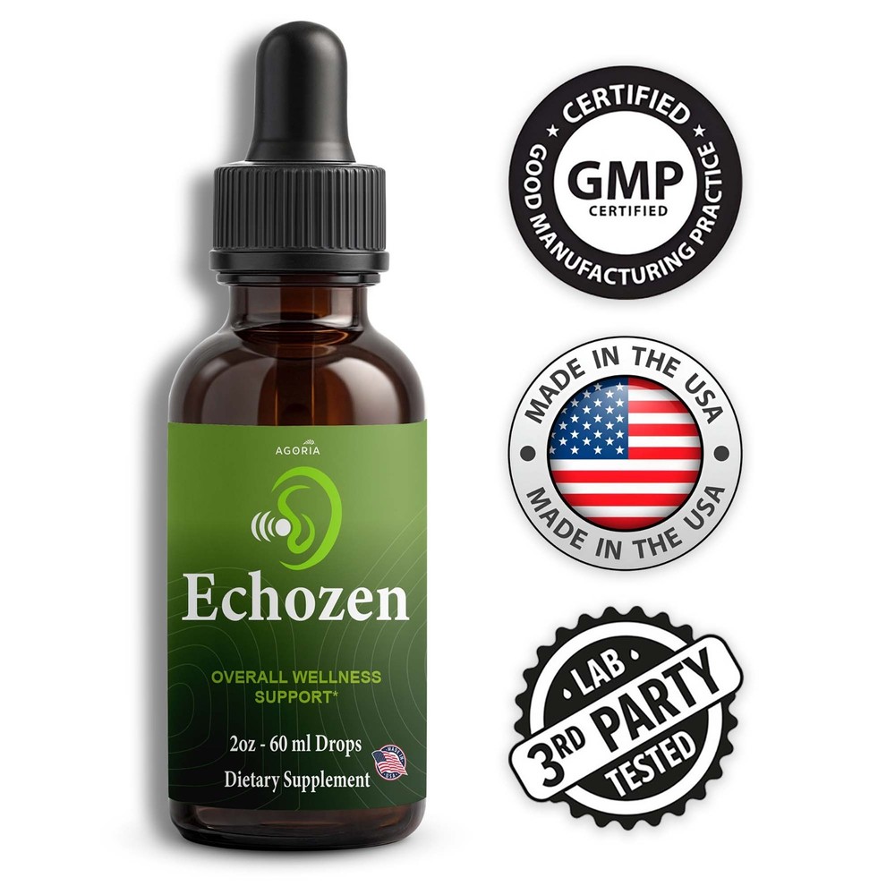 (6 Pack) EchoZen Drops, EchoZen Tinnitus Support Liquid Supplement
