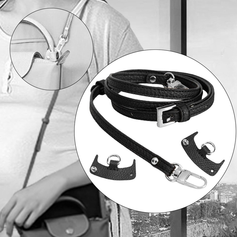 Purse Strap Waterproof Replacement Universal for Purse Black