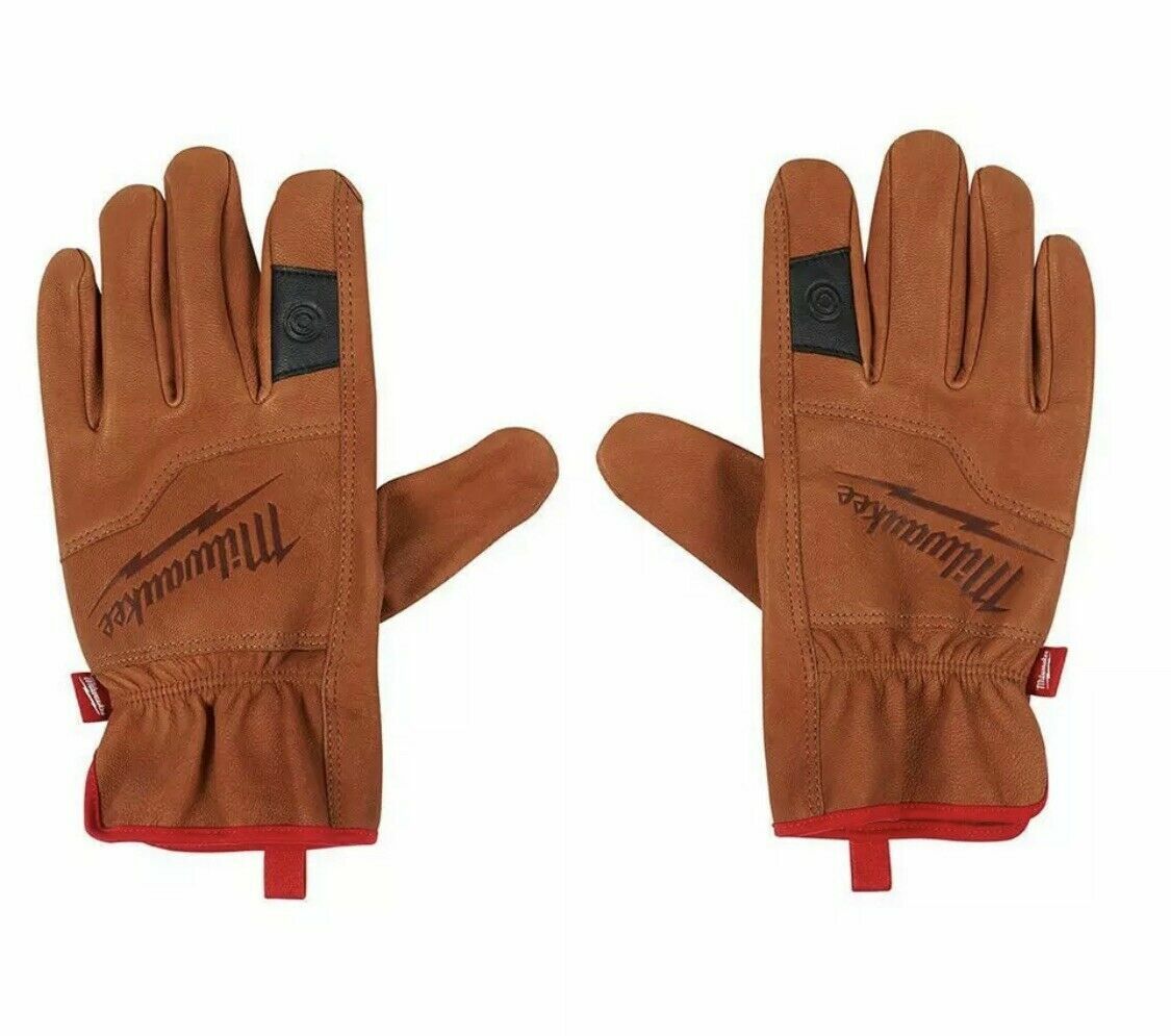 Milwaukee 48-73-0013 Goatskin Leather Gloves X-Large 9" SMARTSWIPE™ Knuckle