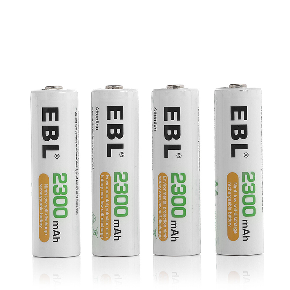 EBL Lot AA AAA Rechargeable Batteries 2800mAh 2300mAh 1100mAh 800mAh NI-MH + Box