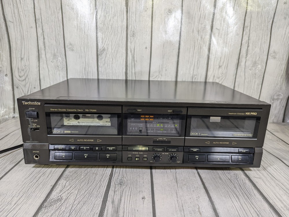 Technics RS-TR265 Stereo Double Cassette Deck HX Pro Retro 90s - TESTED
