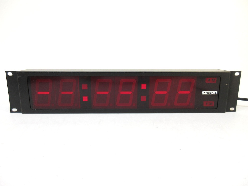 Leitch DTD-5220 LED Digital Time / Date Display Clock