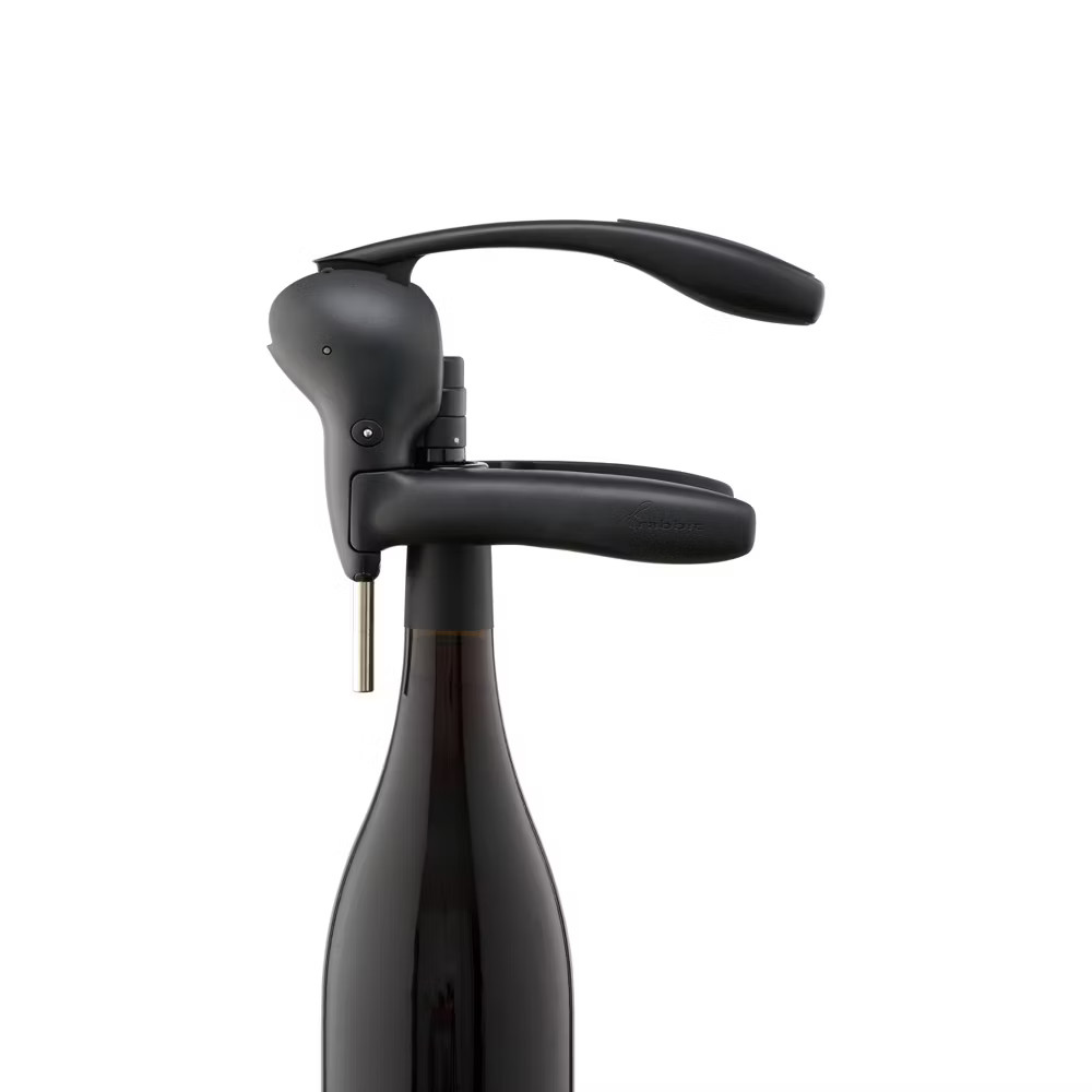 Rabbit Lever Corkscrew Set Black