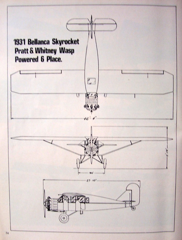 Navy BELLANCA PLAN + CONSTRUCTION ARTICLE for 48" Scale UC Stunt Model Airplane