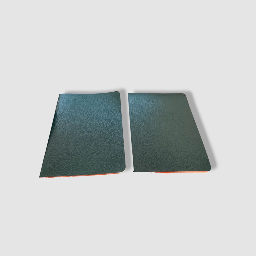 Choosing Keeping Green Leatherette Notebook 2 Pack