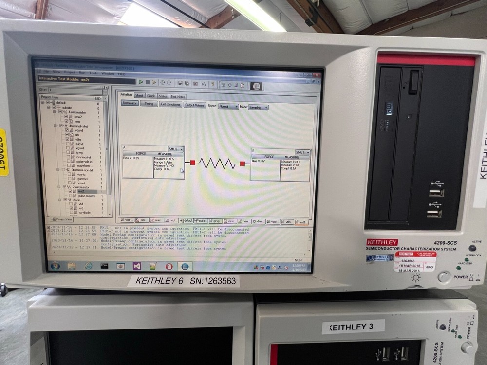 Keithley 4200-SCS Parameter Analyzer 4 SMU & SMU Triax & Upgraded