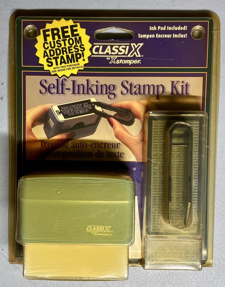 Xstamper Self-inking Custom Message Stamp Kit - Custom Message Stamp - 0.19"