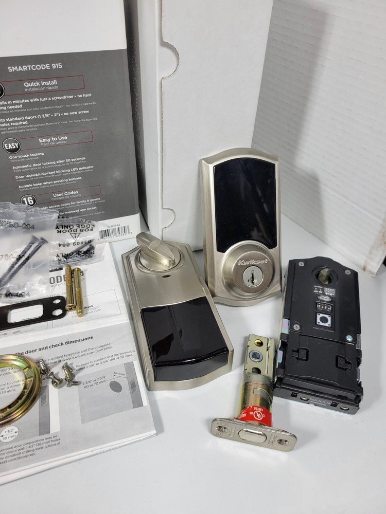 Kwikset Smart Code 915-Touchscreen Electronic Deadbolt w/Tustin Lever AS IS READ