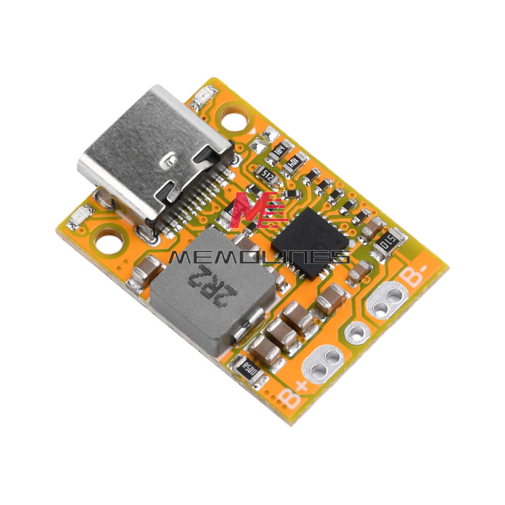 2/3S Mini Li-ion Battery Charging Module Type-C QC Fast Charging Indicator Light