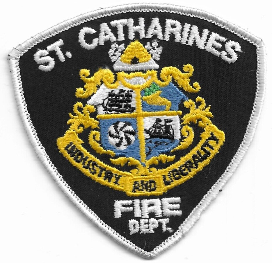 St. Catharines  Fire Dept., Ontario, Canada (3.75" x 3.75" size) fire patch