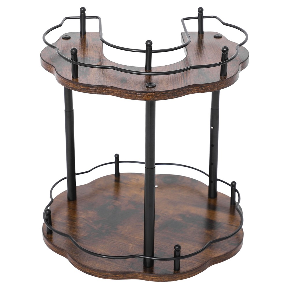 Spice Organizer Rack, Height Adjustable Rotating Spice Organization for Cabinet