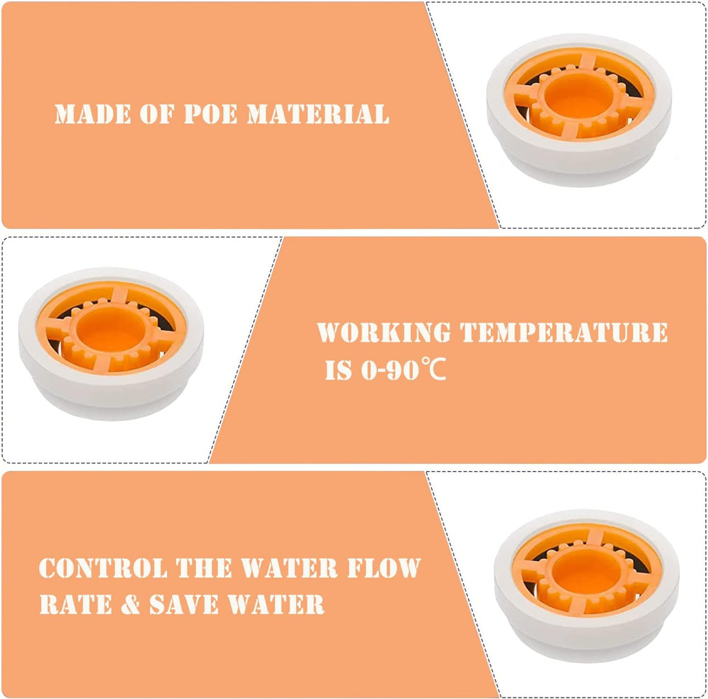 7PCS Shower Flow Reducer Limiter Set,Control Valves Shower Water Flow Restrictor