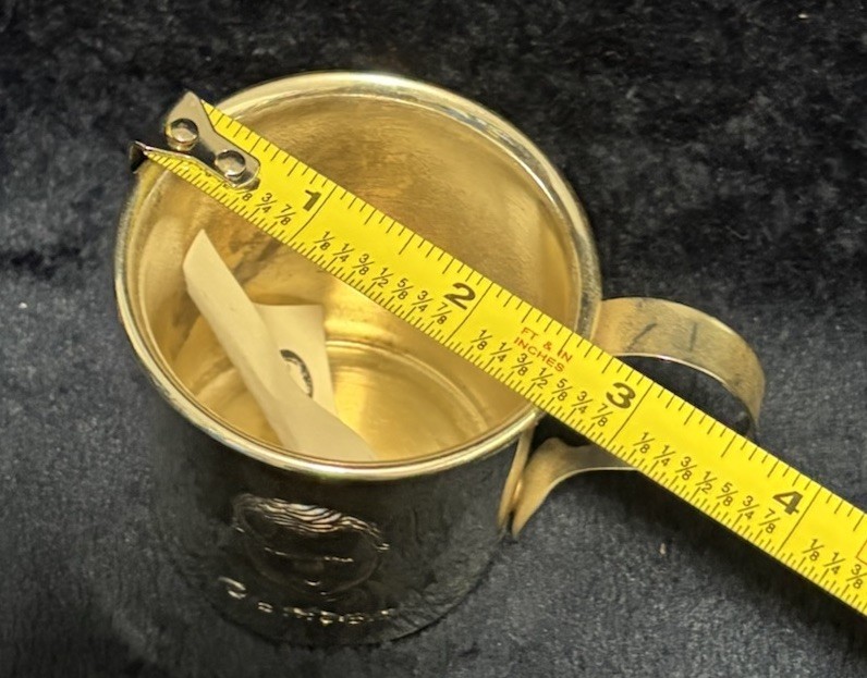 Gerber Baby Cup And Spoons Raised Design SILVER-PLATED Set Of 2 *READ*