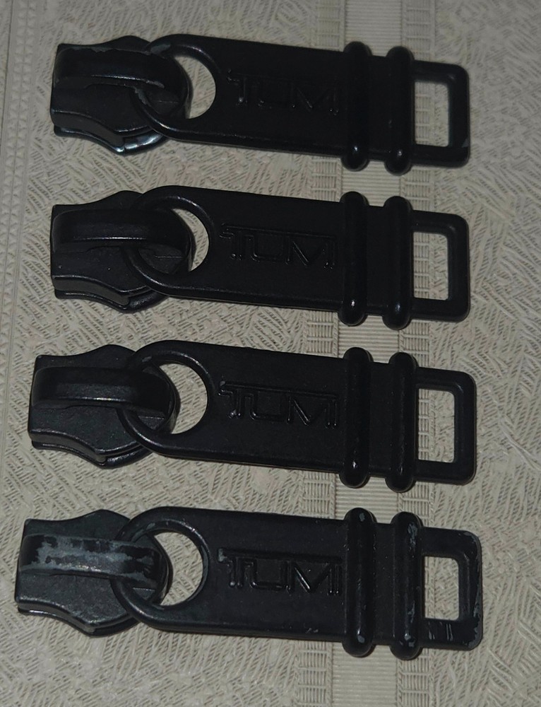Tumi Replacement Garment Sliders / Zipper Pulls / Pull Tabs - Interior Lot of 4