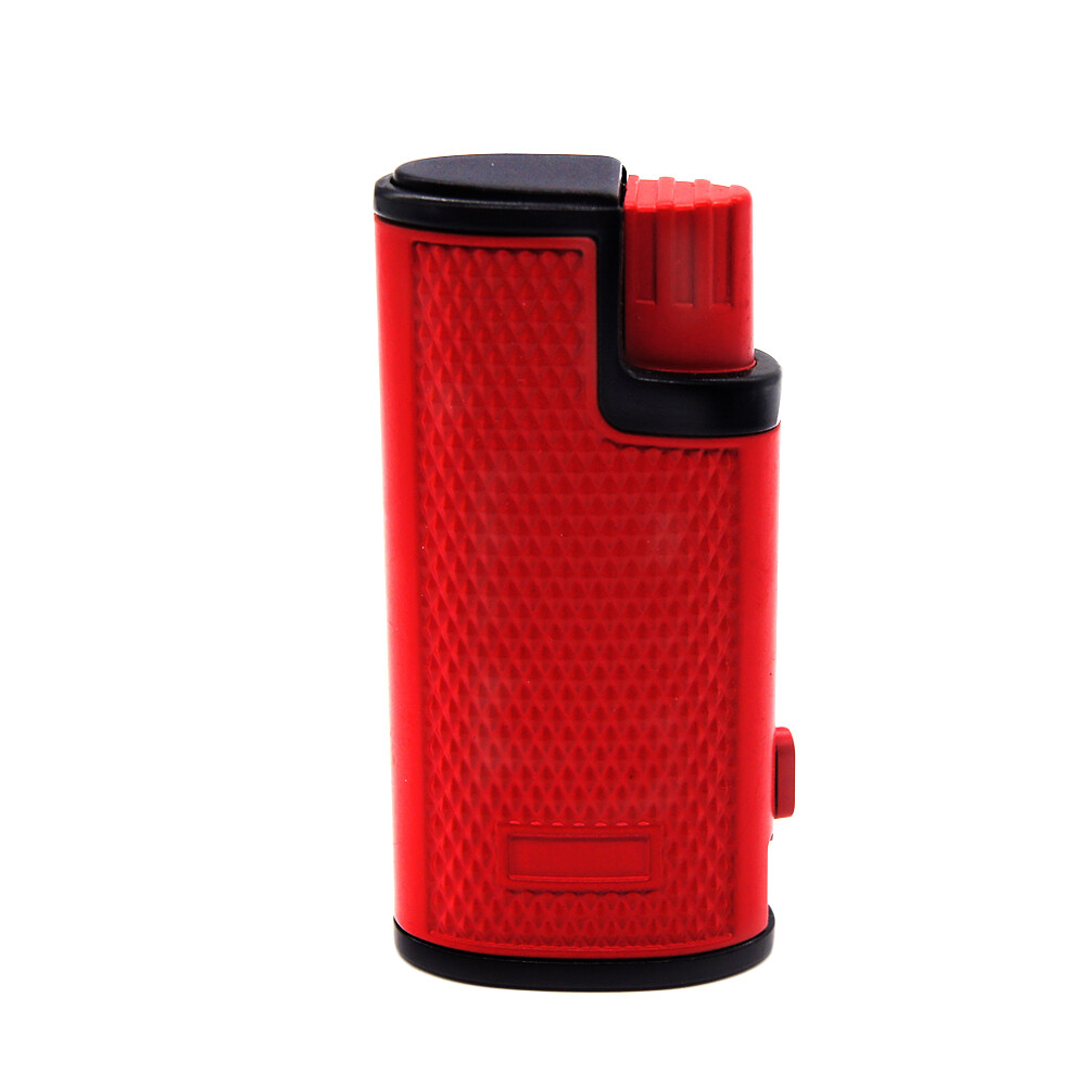 Shinny Triple Jet Torch Lighter Adjustable Windproof Butane Refillable Puncher