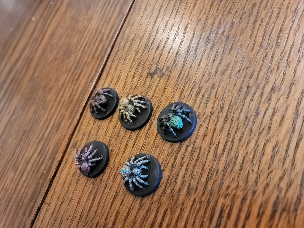 painted miniatures 28mm Spider.