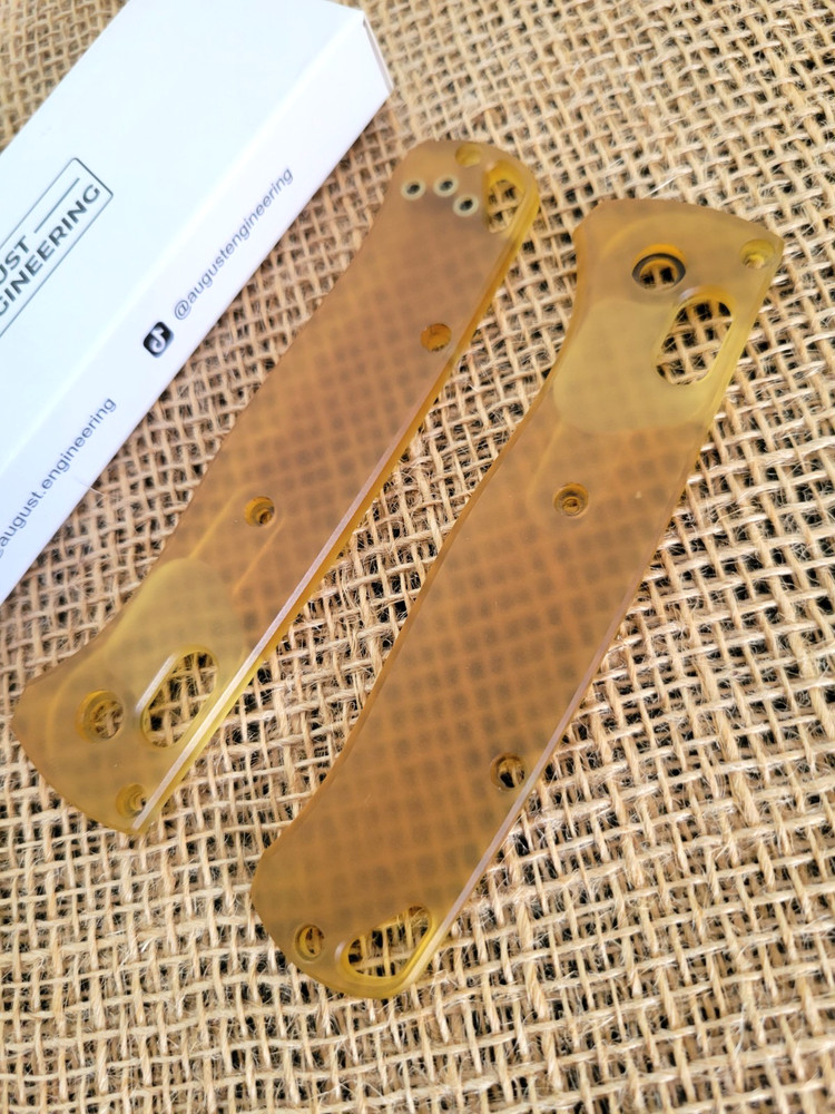 August Engineering Ultem Handle Scales For Modifying Benchmade Bugout 535 Knife