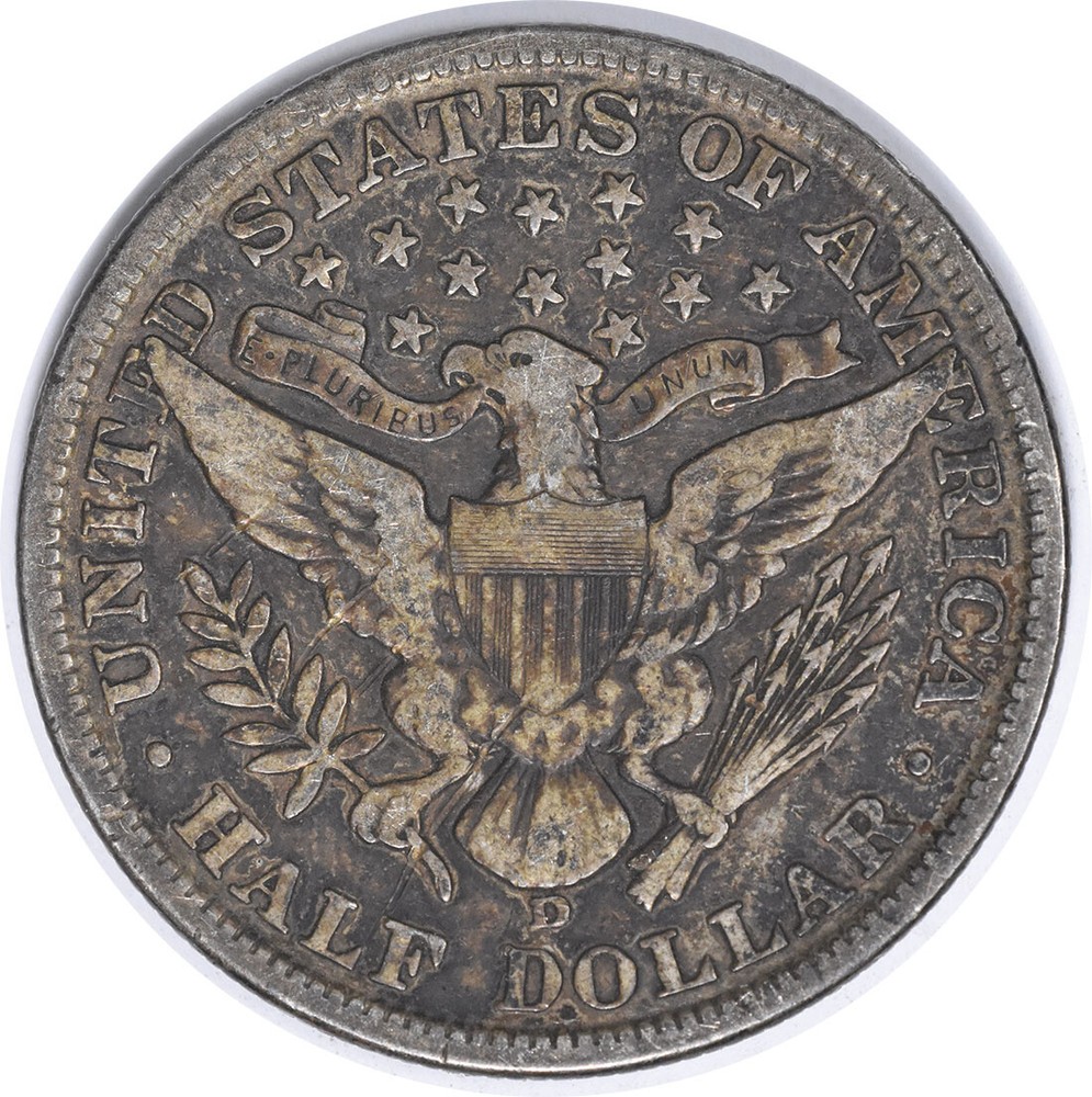 1908-D Barber Silver Half Dollar VF Uncertified #206
