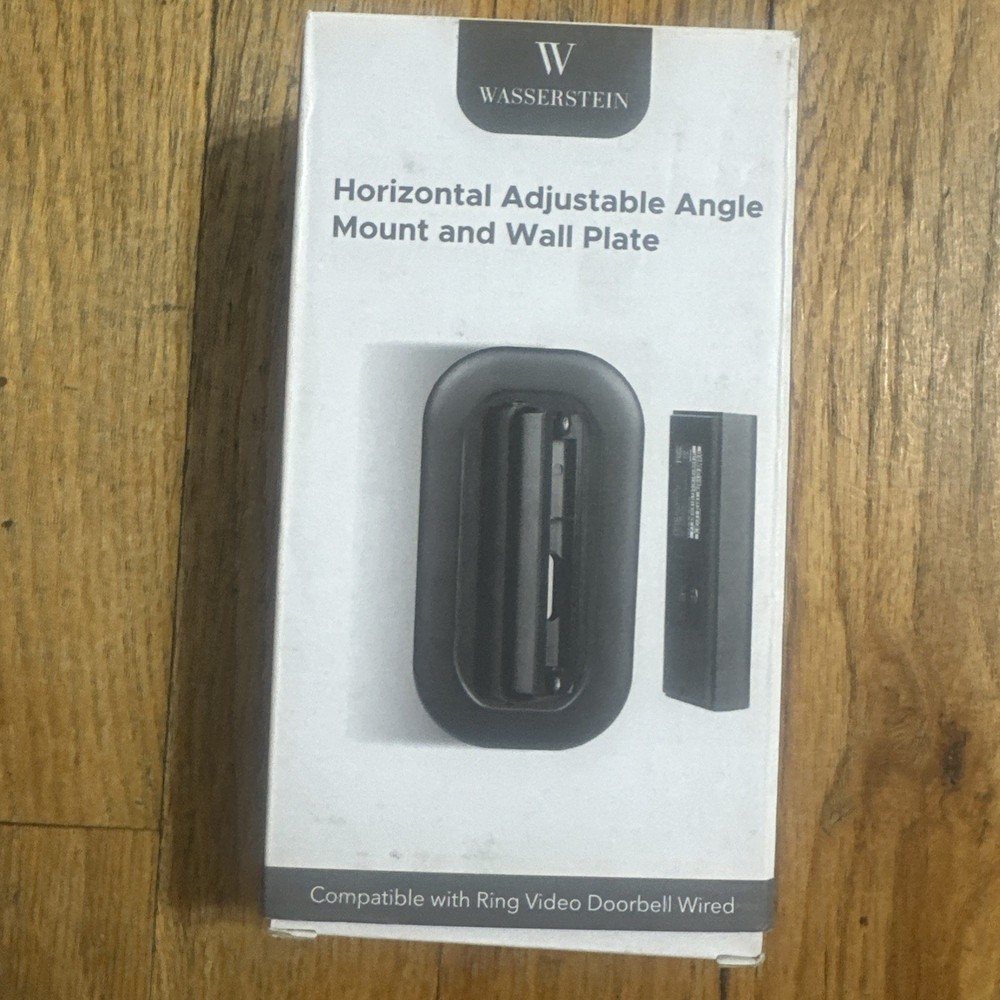 Horizontal Adjustable Angle Mount and Wall Plate for Ring Video Doorbell Wired