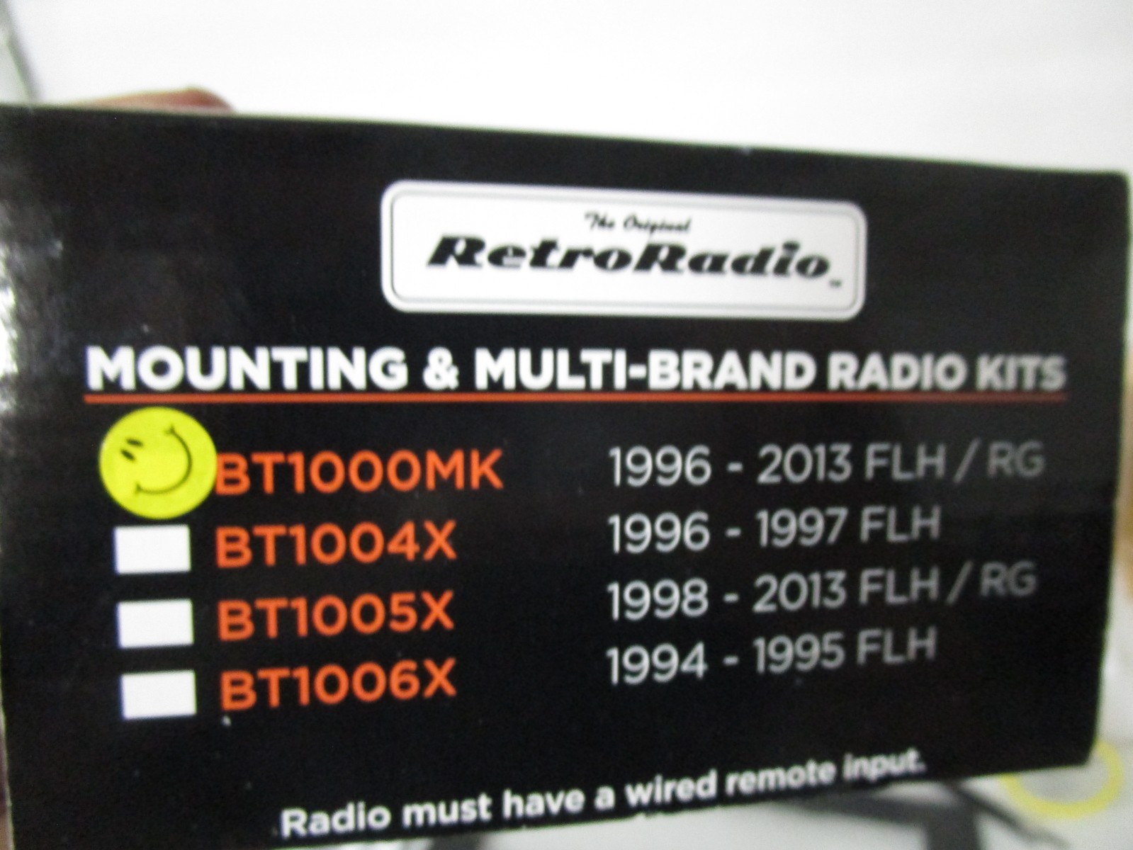 Biketronics Aftermarket Radio Installation Kit for 96-13 Harley Touring Models