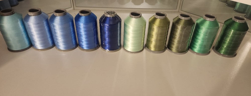 38 Spools Airplane Rayon Sewing&Embroidery Machine Thread 5000M Each