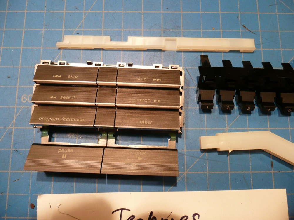 Technics SL-P406C CD Changer Replacement Parts Full Set Push Control Buttons