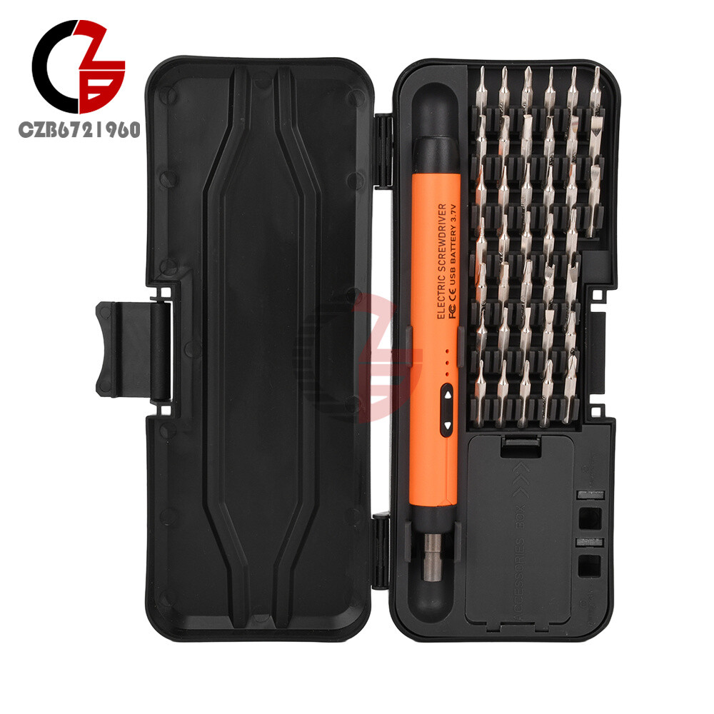 46in1 Mini Precision Electric Screwdriver Set Rechargeable Cordless Screwdriver