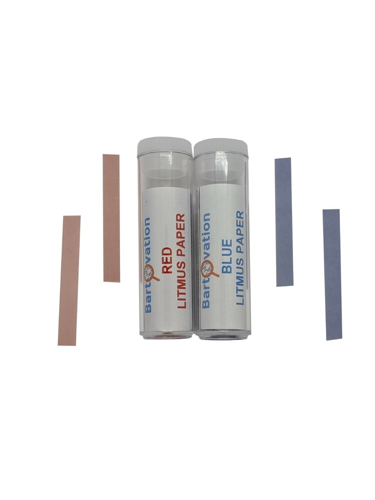 Red & Blue Acid/Base Indicator Paper Test Strips Combo Pack with 200 Strips