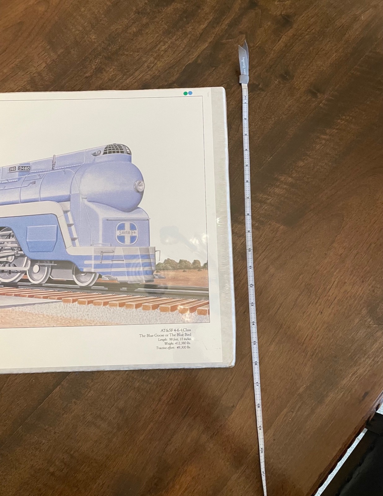 Vintage Santa Fe AT&SF "BLUE GOOSE" Print • 1995 Limited Edition 105/700 Signed