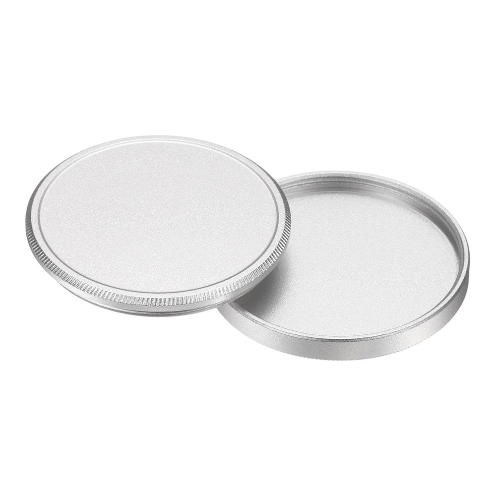37mm Metal Lens Cap Universal Lens Filter Stack Cap Slim Stack Silver