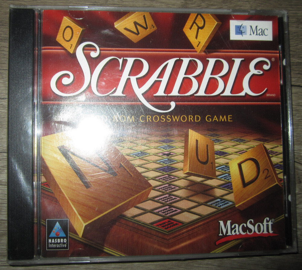NOS Scrabble MacSoft CD-ROM crossword game, 2000   (Sealed!)