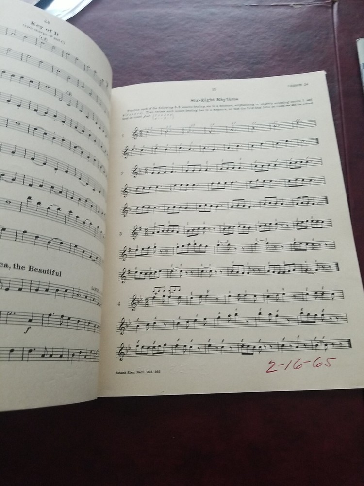 Vintage Rubank 1934 Elementary Method & 1940 Advanced Method For Saxophone