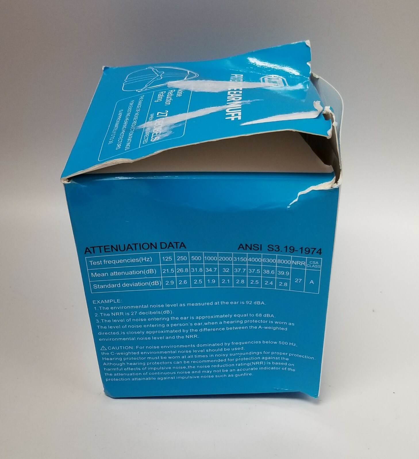 Dr. Meter Protective Ear Muff EM100B blue black adjustable