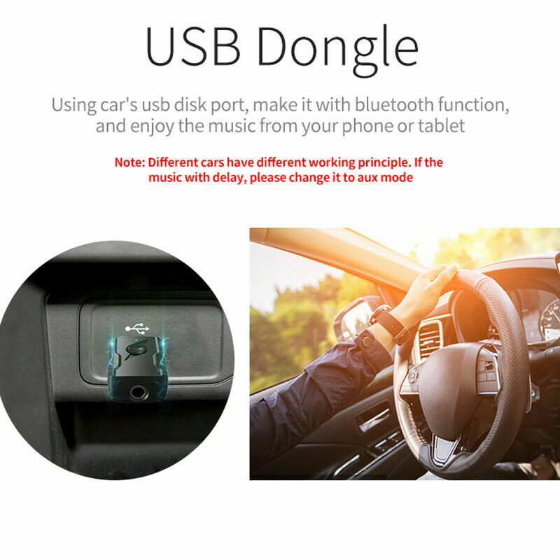 4IN1 Bluetooth 5.0 Transmitter & Receiver Wireless 3.5mm USB Aux Adapter for PC