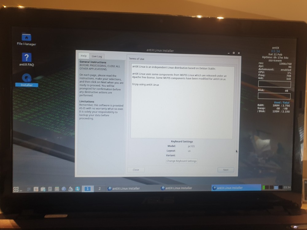 Linux antiX V23.2, 32-bit, Bootable Live and Install USB Flash Drive