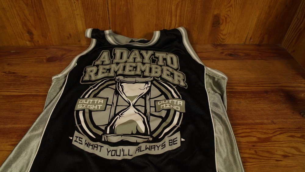 A Day To Remember "2nd Sucks" Basketball Jersey Medium Metal Shirt