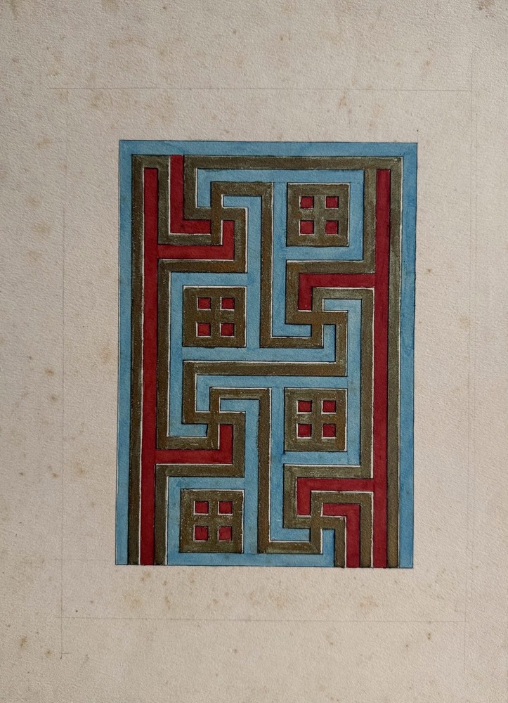 Pattern, 1895 | Painting/Design by Albert Schmitt