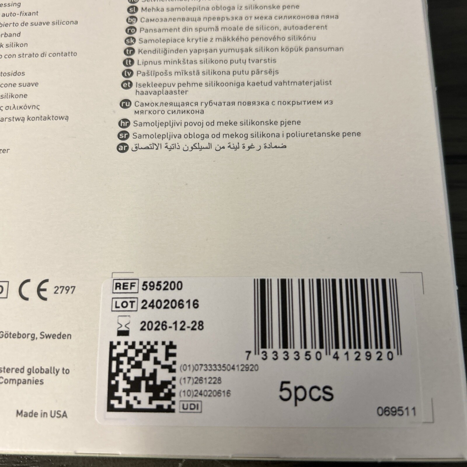 Molnlycke Mepilex Border Flex 595200 Silicone Foam Dressing 3 x 3 Box Of 5