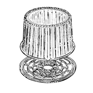 Pactiv Showcake APET Plastic Round Cake Container 10.75" Inside | 55/Case