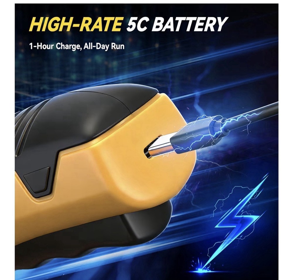 Electric Scissors 3000mAh Battery 4 Sharp Blades Fast Charge LED Light New