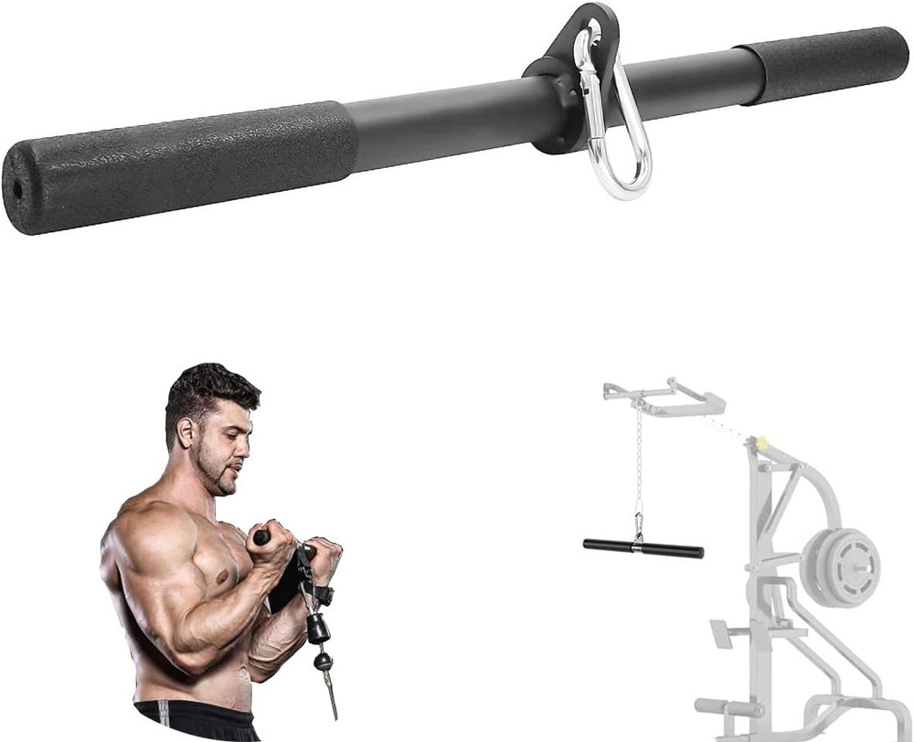 LAT Straight Bar Pull down Bar - Exercise Pulldown Rod for LAT Lifting Cable Mac