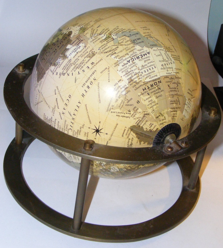 Libra Desk Top  Desktop Horizontal Antique Style Globe
