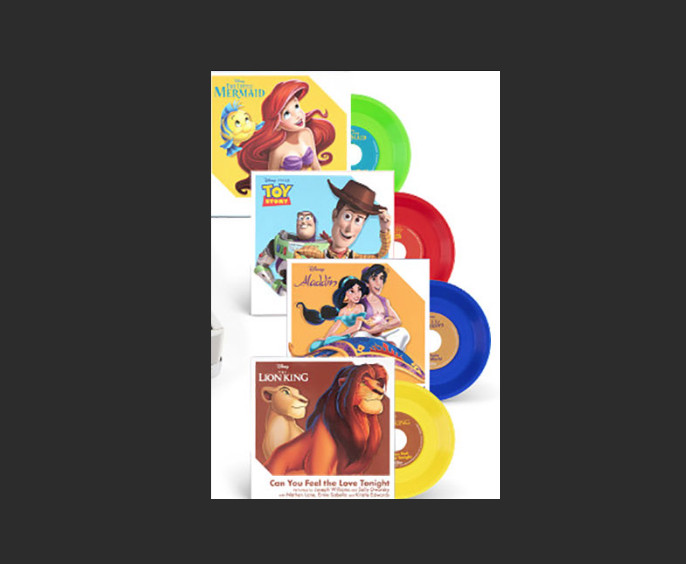 Crosley CR6037A-DS RSD3 Mini Turntable with Four Disney 3" Vinyl Records