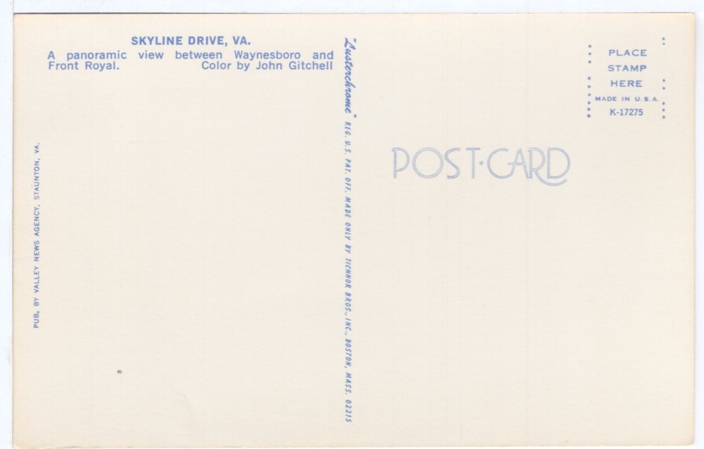 SKYLINE DRIVE, VA - PC3393