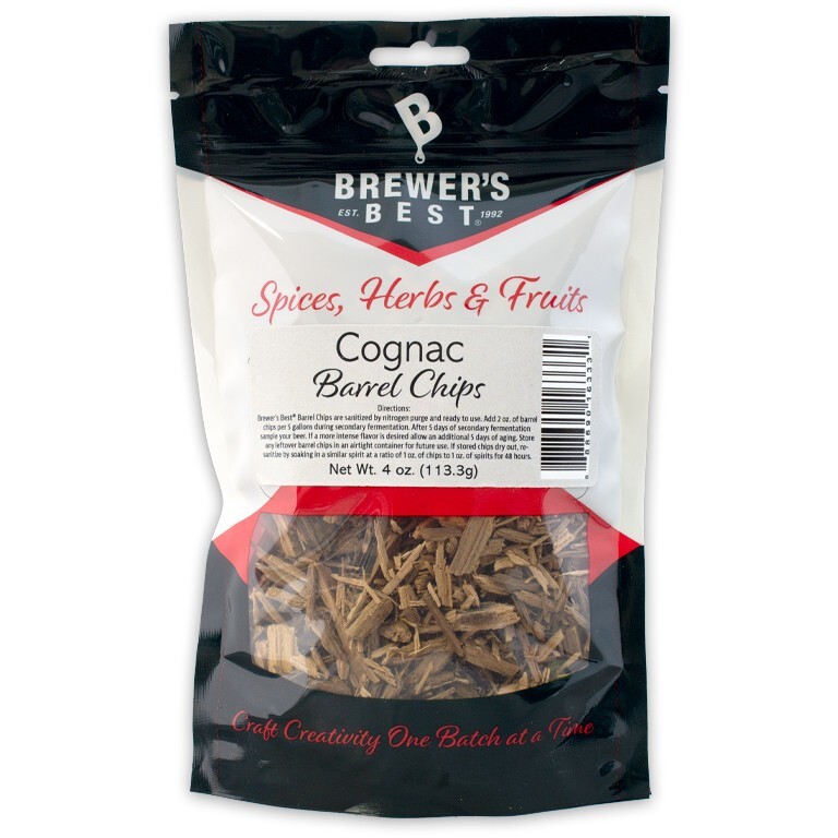 Brewer's Best Cognac Barrel Chips, 4oz