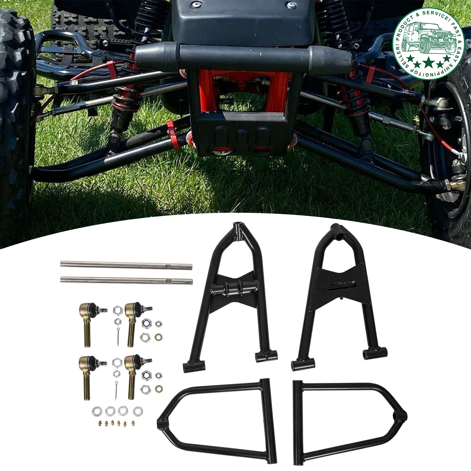 Front Upper+Lower A Arm+2+1 Wider Extender for Yamaha Banshee 350 YFZ350 87-06